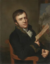 Jan (Baptist) Kobell II (1778-1814), pittore, in uniforme di membro dell
