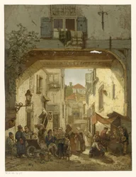 Porta dei contadini nel quartiere ebraico dell