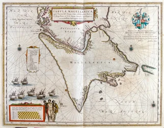 Argentina, Cile, Stretto di Magellano, Terra del Fuoco, in 