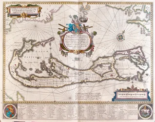 Bermuda, in "Theatrum Orbis Terrarum, sive Atlas Novus" di Willem Blaeu, Amsterdam