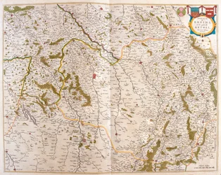 Champagne - Cambresis - Picardie- Normandie and Bretagne, in "Theatrum Orbis Terrarum, sive Atlas Novus" di Willem Blaeu, Amsterdam