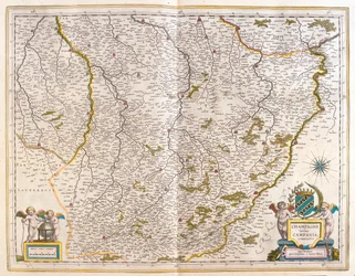 Champagne, in "Theatrum Orbis Terrarum, sive Atlas Novus" di Willem Blaeu, Amsterdam