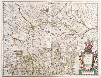 Città di: Pavia, Lodi, Novara, Tortona, Italia "Theatrum Orbis Terrarum, sive Atlas Novus" di Willem Blaeu, Amsterdam