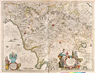 Firenze, Italia, in "Theatrum Orbis Terrarum, sive Atlas Novus" di Willem Blaeu, Amsterdam