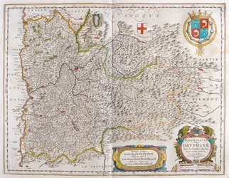 Grenoble, in "Theatrum Orbis Terrarum, sive Atlas Novus" di Willem Blaeu, Amsterdam