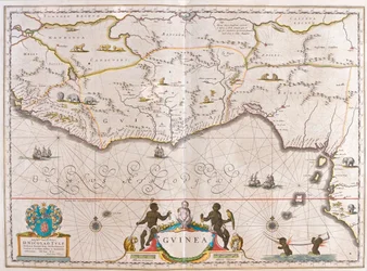Guinea, in "Theatrum Orbis Terrarum, sive Atlas Novus" di Willem Blaeu, Amsterdam