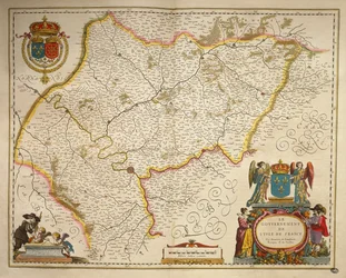 Île-de-France, Isola di Francia da Theatrum Orbis Terrarum di Willem Bleau, Amsterdam