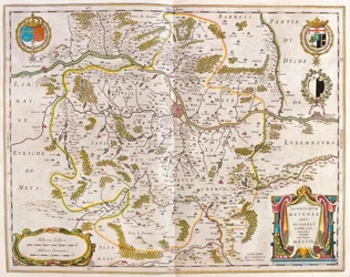 Lorena, Metz, in "Theatrum Orbis Terrarum, sive Atlas Novus" di Willem Blaeu, Amsterdam