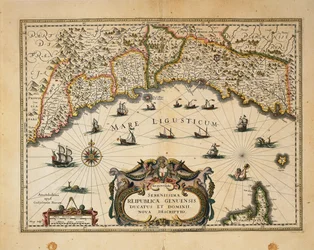 Mappa del Ducato di Monferrato, incisione da Regionum Italiae