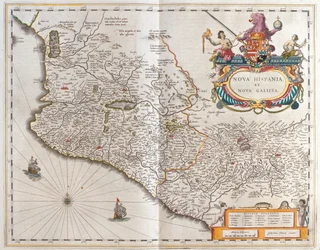 Messico, in "Theatrum Orbis Terrarum, sive Atlas Novus" di Willem Blaeu, Amsterdam