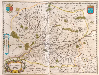 Pays de la Loire - Normandie, in "Theatrum Orbis Terrarum, sive Atlas Novus" di Willem Blaeu, Amsterdam