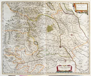 Piemont, Italia, in "Theatrum Orbis Terrarum, sive Atlas Novus" di Willem Blaeu, Amsterdam