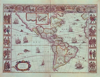 Piatto che raffigura la mappa del Sud America