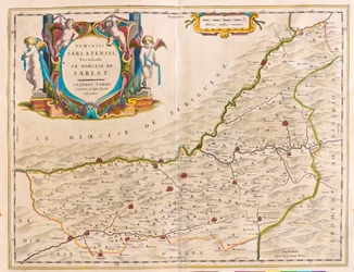 Regione di Sarlat-Bergerac-Couse-Ville Franche, in "Theatrum Orbis Terrarum, sive Atlas Novus" di Willem Blaeu, Amsterdam