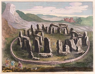 Stonehenge, in "Theatrum Orbis Terrarum, sive Atlas Novus" di Willem Blaeu, Amsterdam