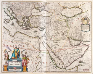 Impero turco, in "Theatrum Orbis Terrarum, sive Atlas Novus" di Willem Blaeu, Amsterdam