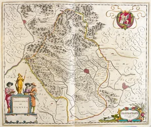 Vicenza, Italia, in "Theatrum Orbis Terrarum, sive Atlas Novus" di Willem Blaeu, Amsterdam