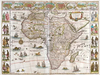 Africa, in "Theatrum Orbis Terrarum, sive Atlas Novus" di Willem Blaeu, Amsterdam