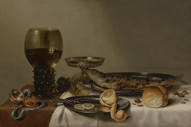Natura morta con orologio e Roemer