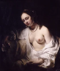 Betsabea con la lettera di re Davide, 1654