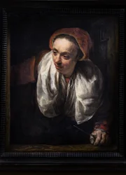 Donna anziana alla finestra