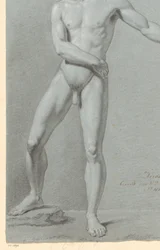 Nudo maschile in piedi, visto di fronte (3° premio 1810)
