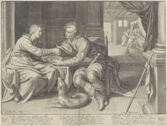 Esaù vende il suo diritto di primogenitura a Giacobbe