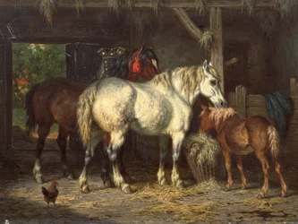 Cavalli nella stalla (dipinto)