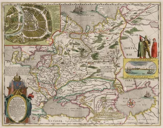 Mappa della Russia e di Mosca Da: Theatrum Orbis Terrarum..., 1645