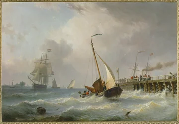 Tempesta in mare (dipinto su tela)