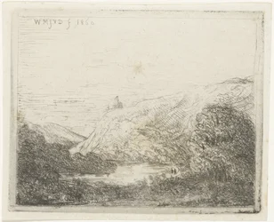 Paesaggio montano con fiume