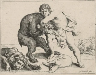 Davide uccide un leone e un orso