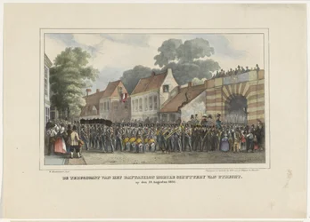 Il ritorno del Battaglione Mobile Schuttery di Utrecht, il 19 agosto 1834