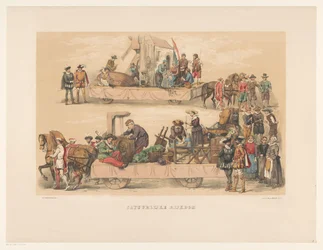 Quinto gruppo della mascherata di Utrecht nel 1856