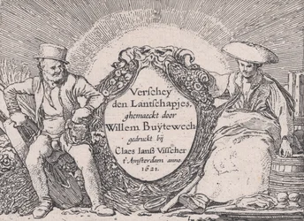 Pagina del titolo, da Verscheyden Landtschapjes Various Little Landscapes, Plate 1
