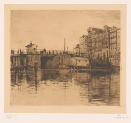 Veduta della Kraansluis ad Amsterdam