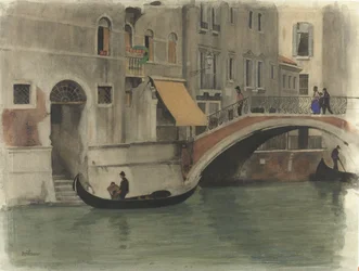 Ponte su un canale a Venezia