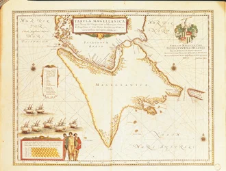 Stretto di Magellano, dal Theatrum Orbis Terrarum di Willem e Joan Blaeu