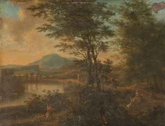 Paesaggio italiano al tramonto