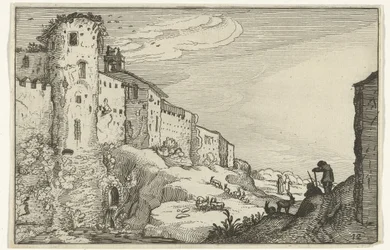 Paesaggio con rovina romana