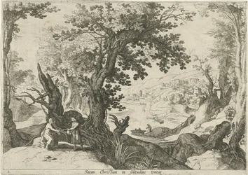 Paesaggio con la tentazione di Cristo