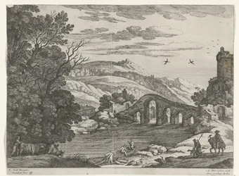 Paesaggio con un fiume
