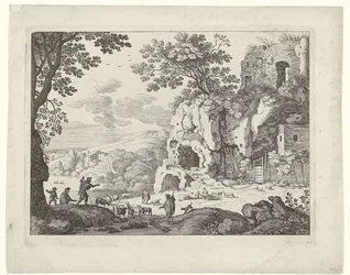 Paesaggio con una rovina (Paesaggi italiani)
