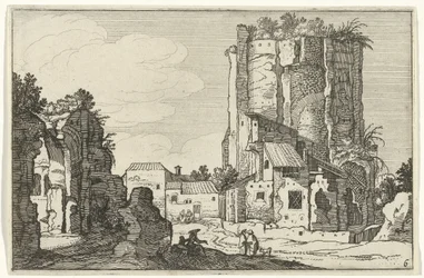 Due rovine (Rovine romane e paesaggi costieri, serie 1)