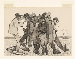 Raccolto 1918. Moderna covone di grano