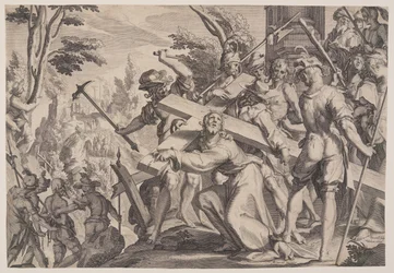 Cristo portacroce, tavola 4 da Troni di giustizia (Thronus Iustitiae)