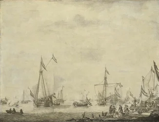 Yacht reale e yacht di stato salpano da Moerdijk con a bordo Carlo II, re d