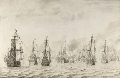 La battaglia di Dunkerque La battaglia navale contro gli spagnoli vicino a Dunkerque, 18 febbraio 1639