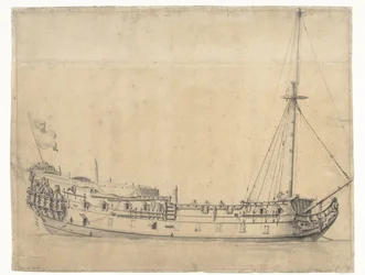 Il Loyal George, catturato dopo la Battaglia dei Quattro Giorni nel giugno 1666