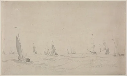 Navigazione su un mare agitato, 1665